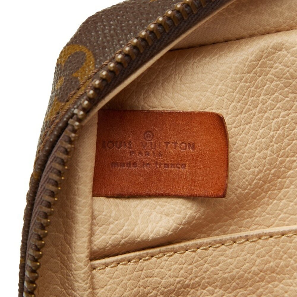LOUIS VUITTON Authentic Brown Monogram Leather Clutch Bag - Picture 9 of 9